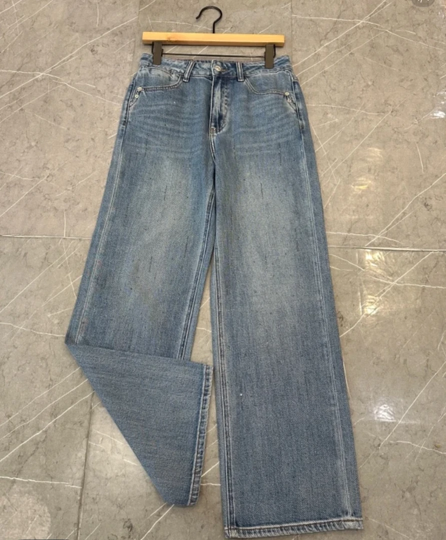 【阿巧家】夏款星空休闲百搭韩版显瘦牛仔裤260351