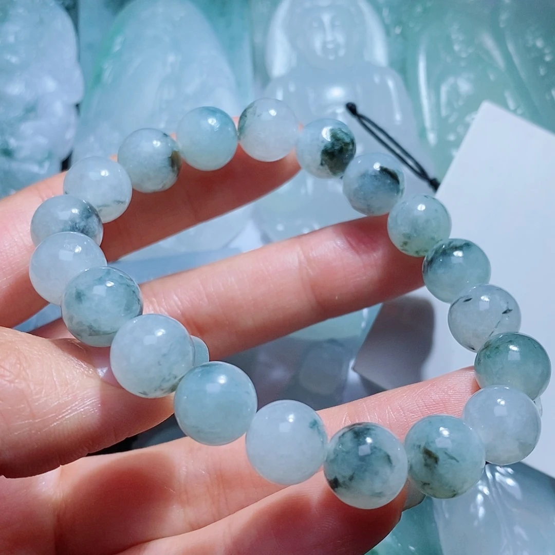 定制翡翠未镶嵌毛货付款后确认抛光