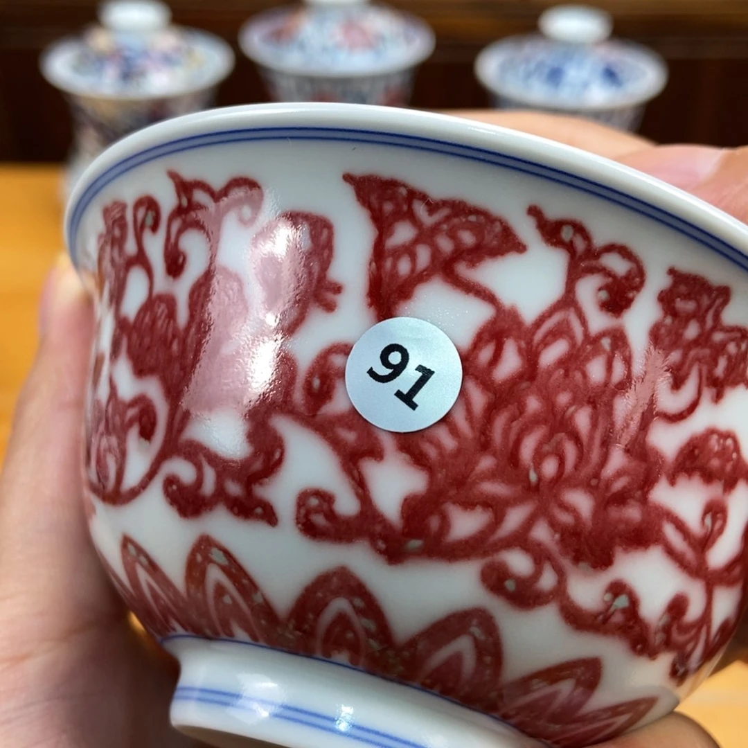 手绘现代茶具非古董