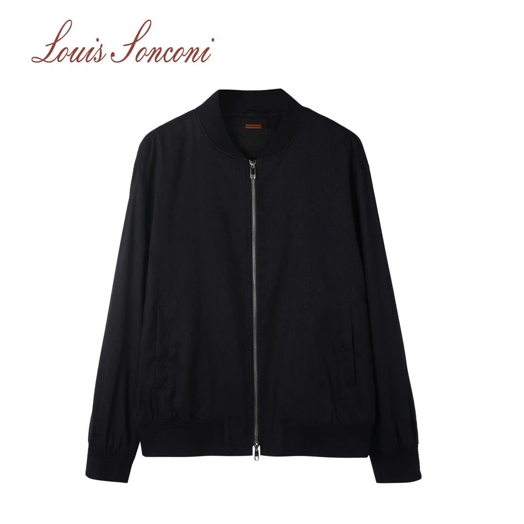 杰N亚-明星同款亚麻飞行员夹克—时尚于环保的完美碰撞5A2306#