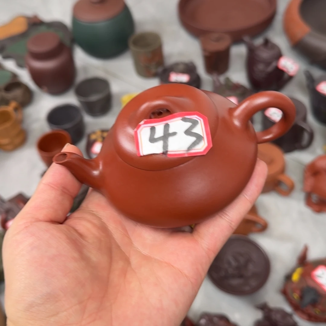 黑***马紫砂茶壶宜兴紫砂