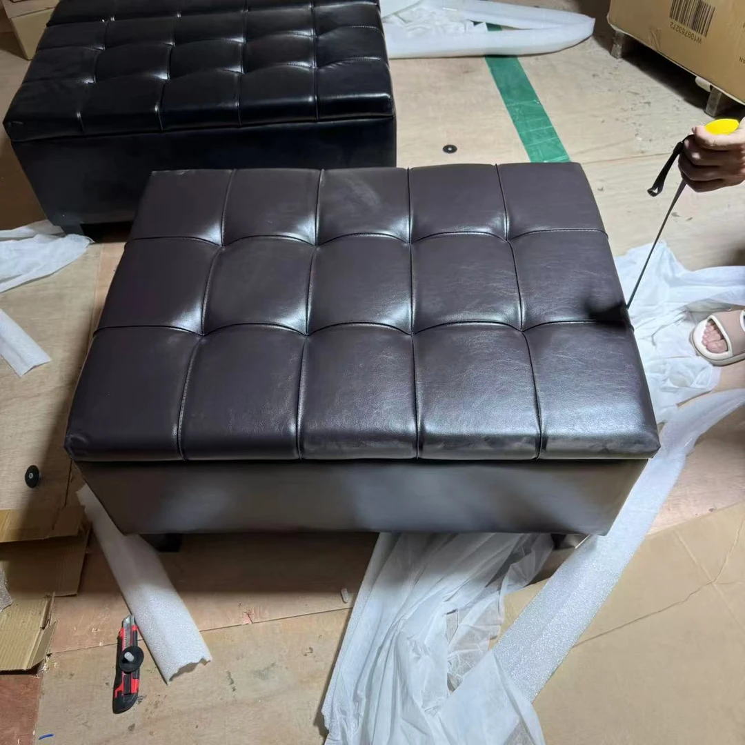 208BR（颜色混发）皮墩88*67*45CM储物凳沙发库存尾货(新三楼）2238