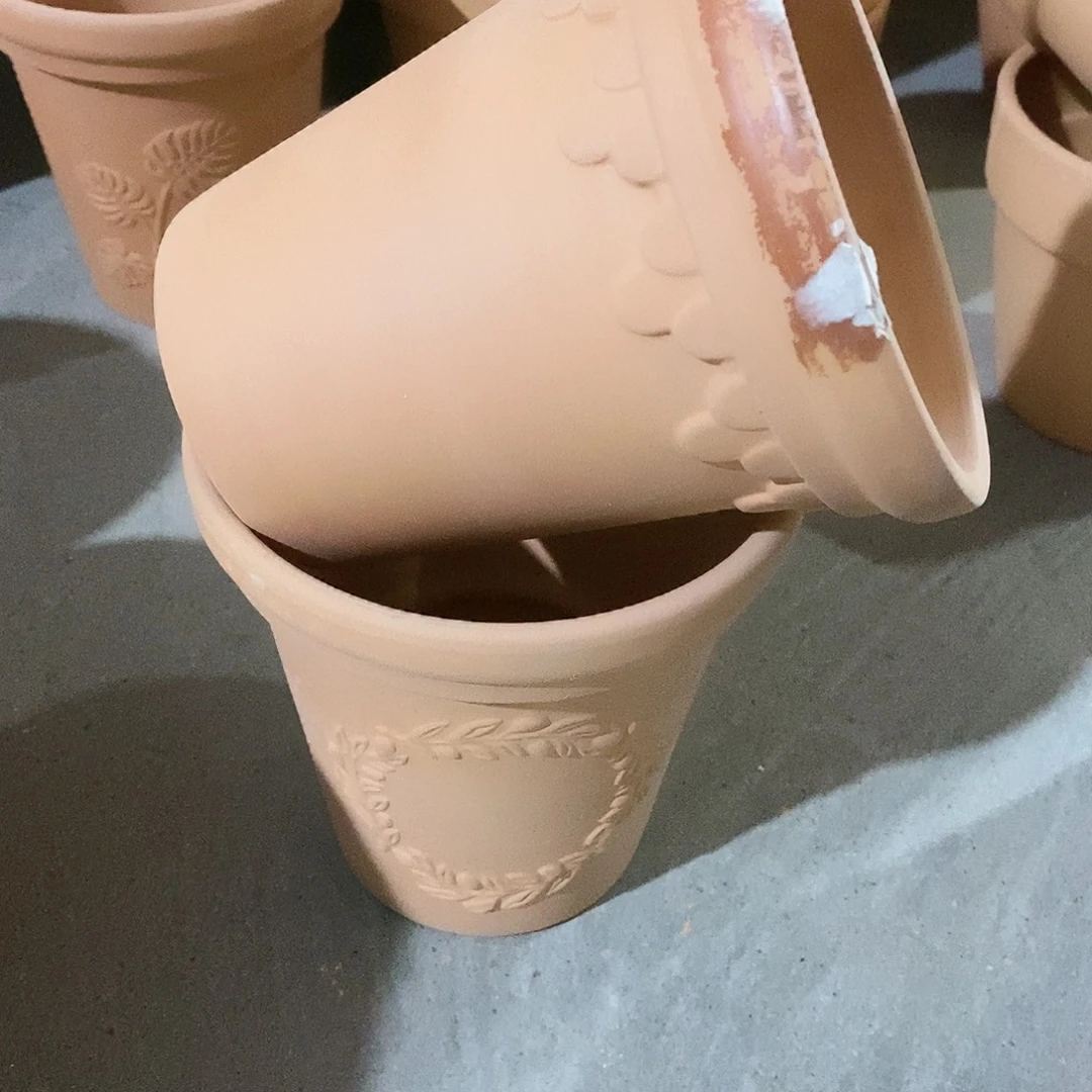 瑕疵红陶057-13×13-2