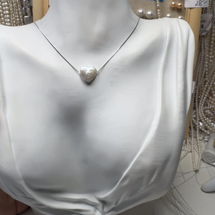 淡水珍珠银S925镶嵌成品