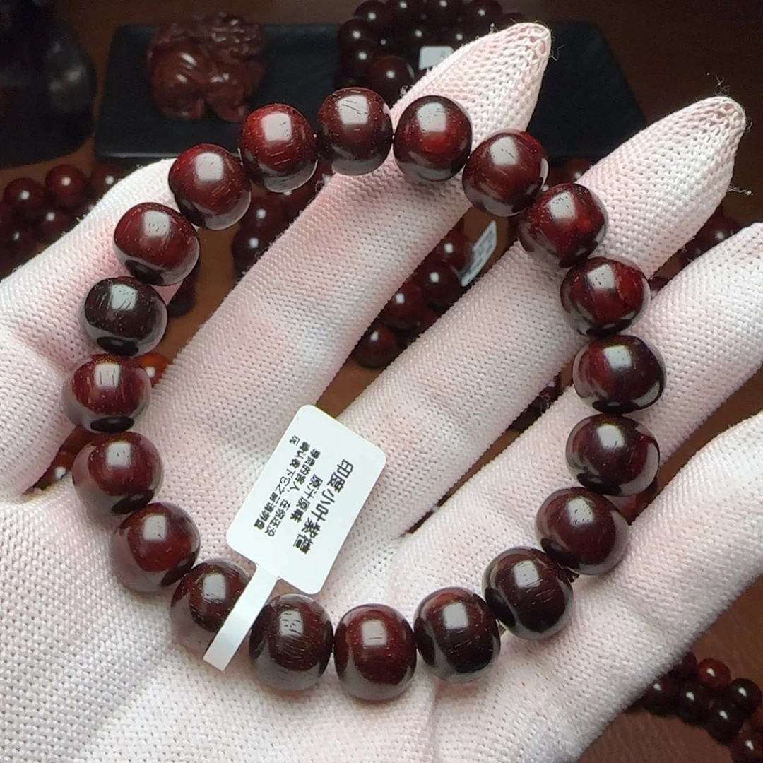 小叶紫檀手串/手链原生态印度小叶紫檀1.2糖蜜