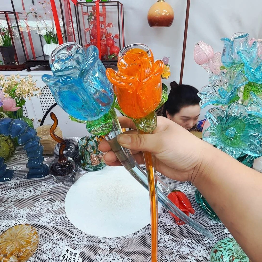 瑕疵不退不换琉璃花瓶花器艺术品