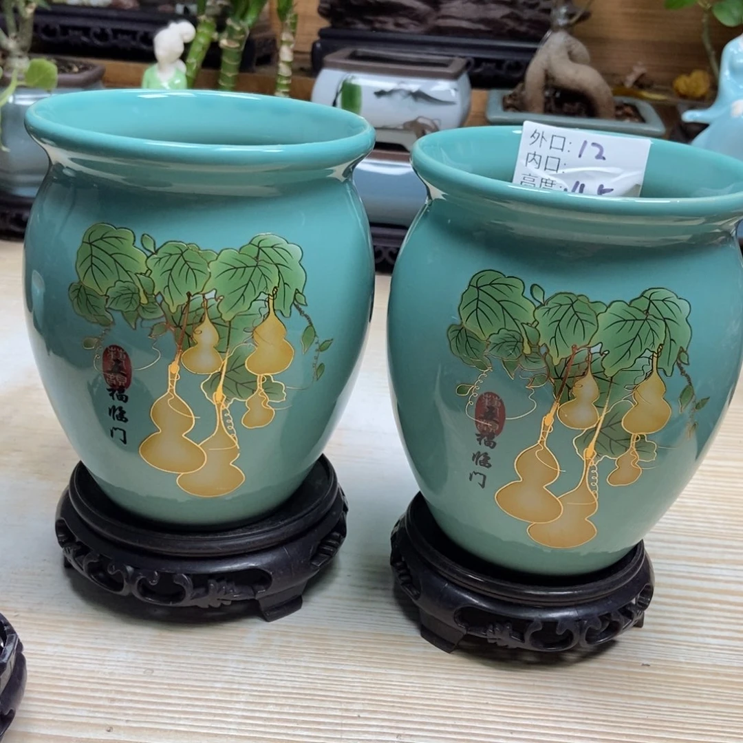 瓷片陶瓷花盆陶瓷艺术