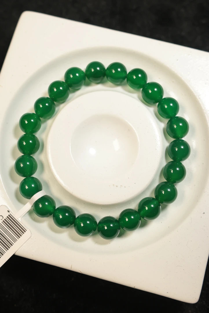 天然玛瑙绿手串-CX16-新人福利