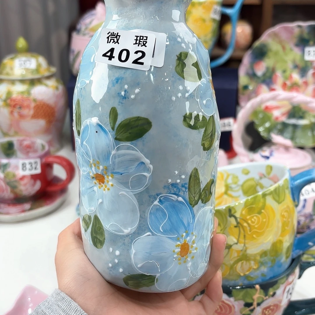 景德镇手绘高温釉下彩陶瓷茶具