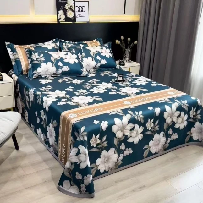 2025轻奢风新款冰丝凉席三件套