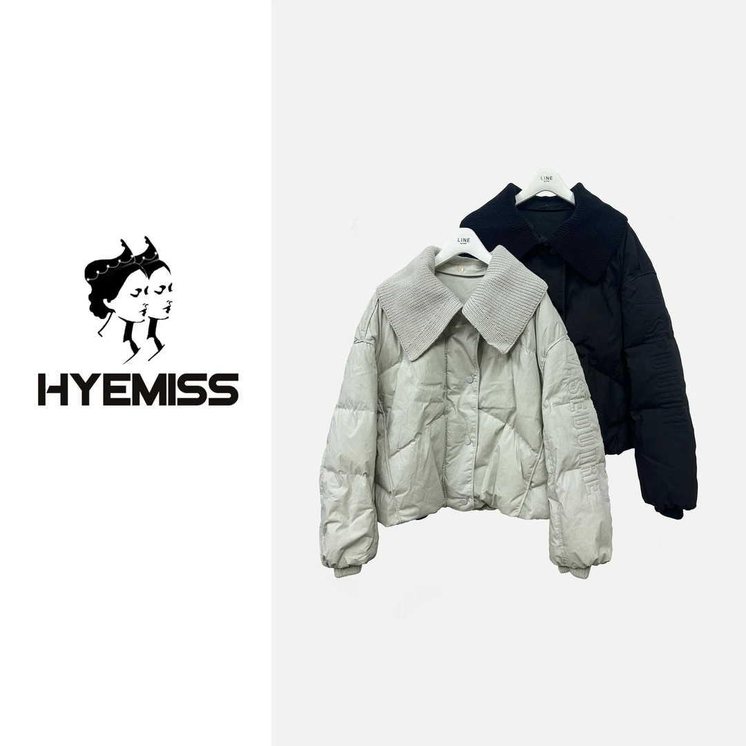 翻领刺花韩版宽松时尚百搭加厚保暖秋冬外套女款DW250321