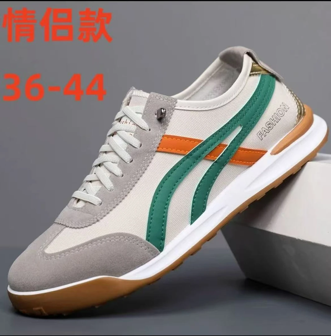 新款2025春夏季男鞋板鞋时尚舒适布面透气运动休闲阿甘鞋轻便男鞋