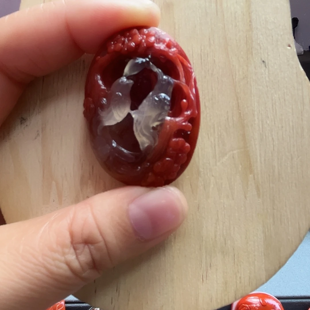 南红玛瑙合金颈饰