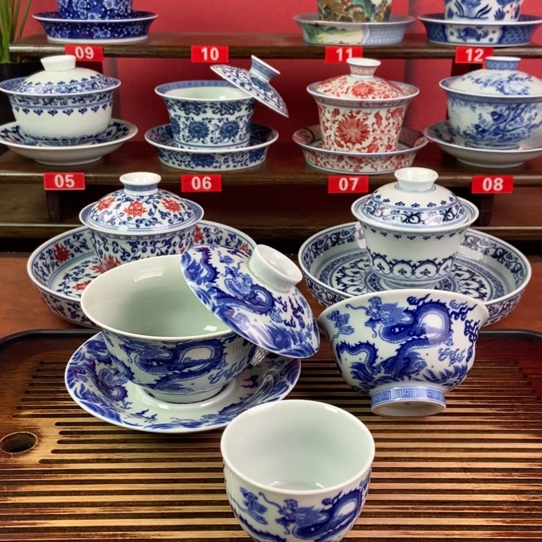 白***学景德镇高温精选茶具