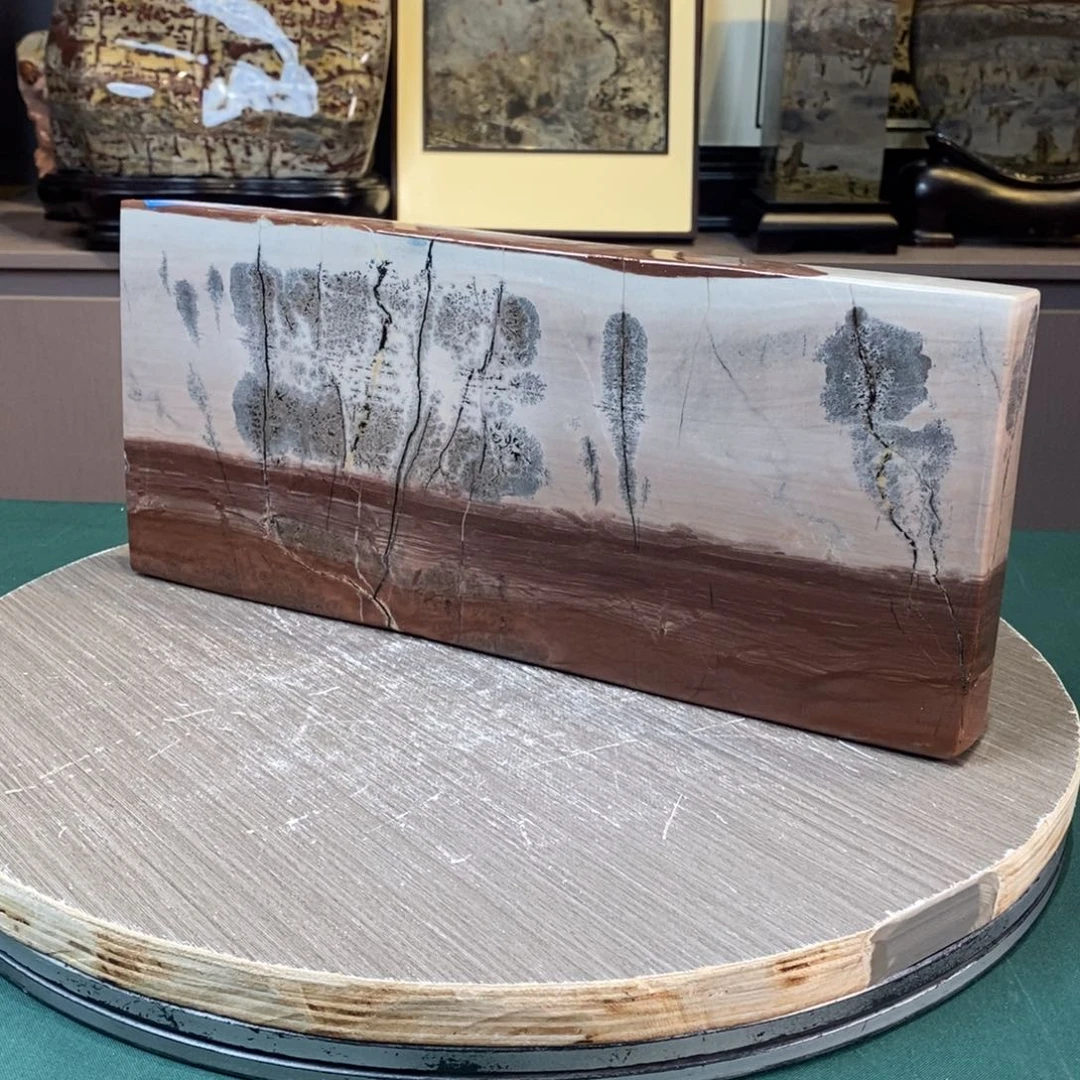 石材广西国画石草花石