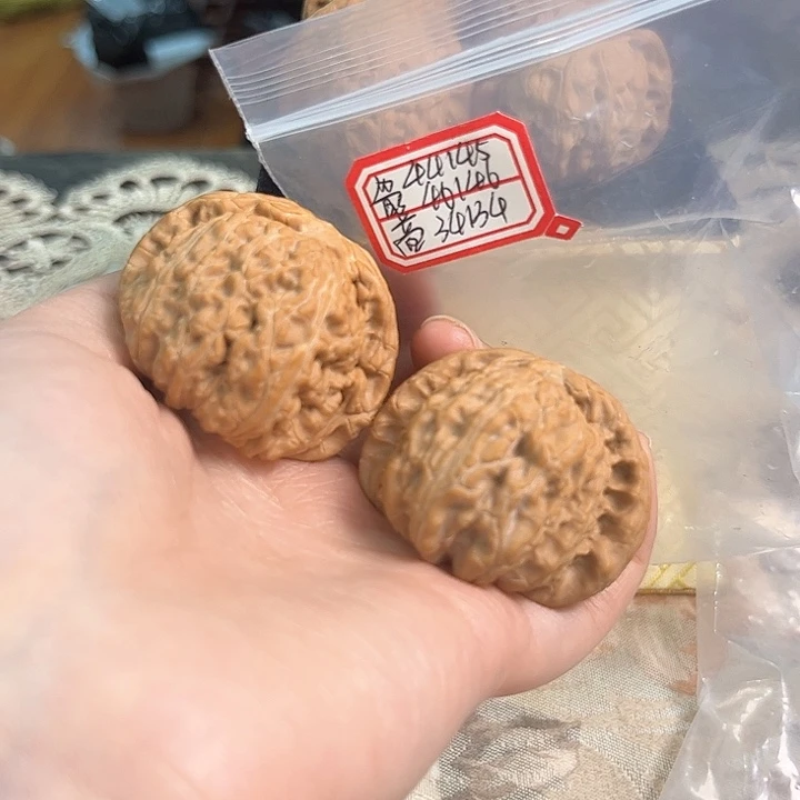 文玩核桃把件白狮子