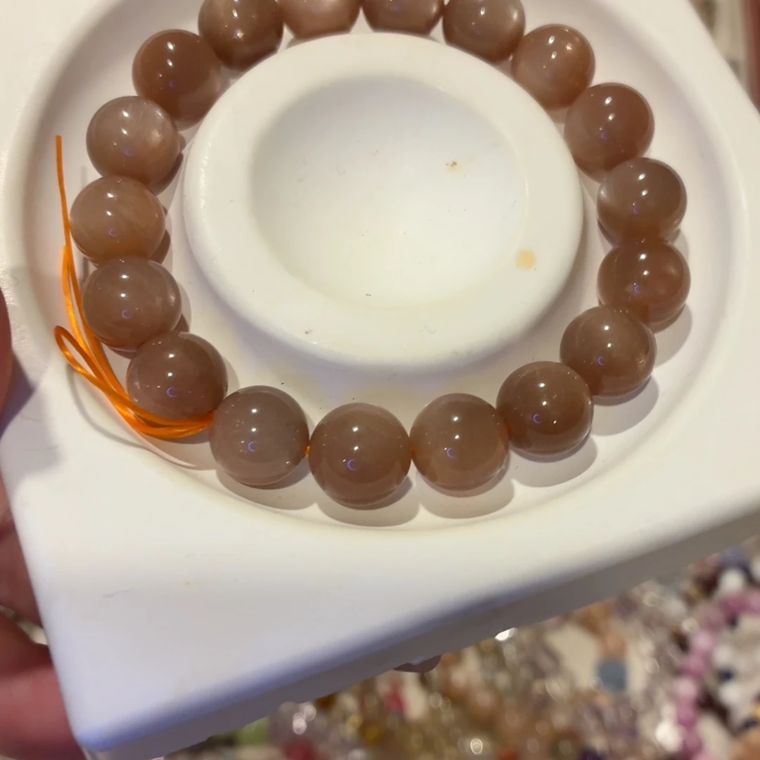 烟晶银S925镶嵌手链