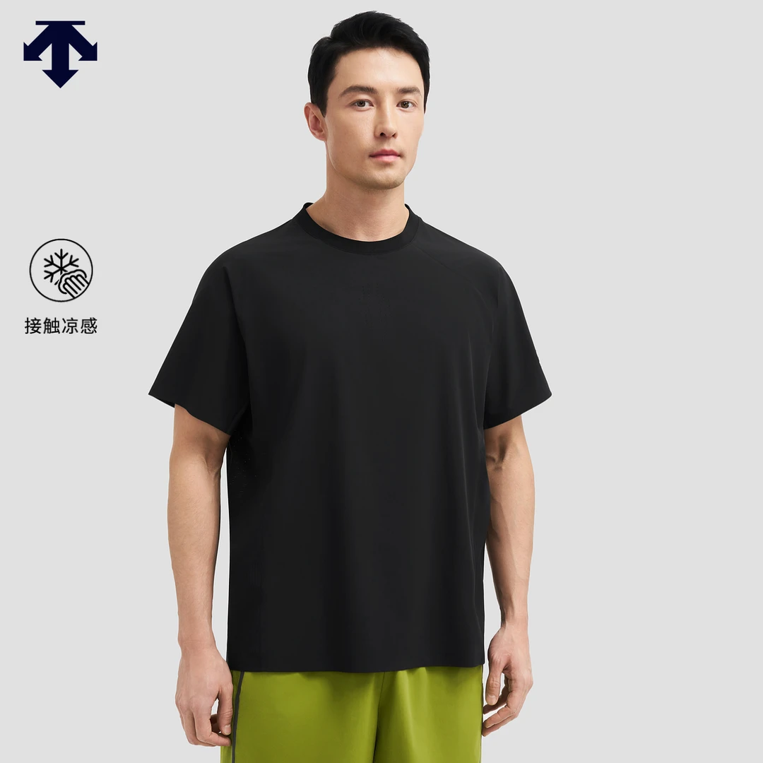 DESCENTE迪桑特TRAINING系列综训运动男士梭织短袖衫夏D5231TTS31