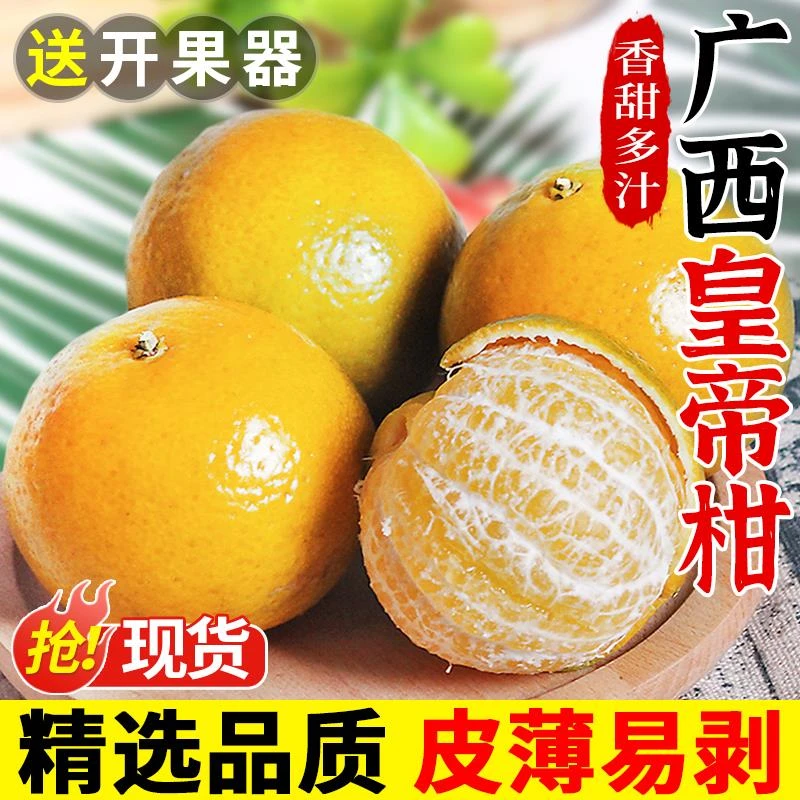 正宗广西皇帝柑10斤新鲜水果橘子当季整箱砂糖桔子贡柑大果沃5柑