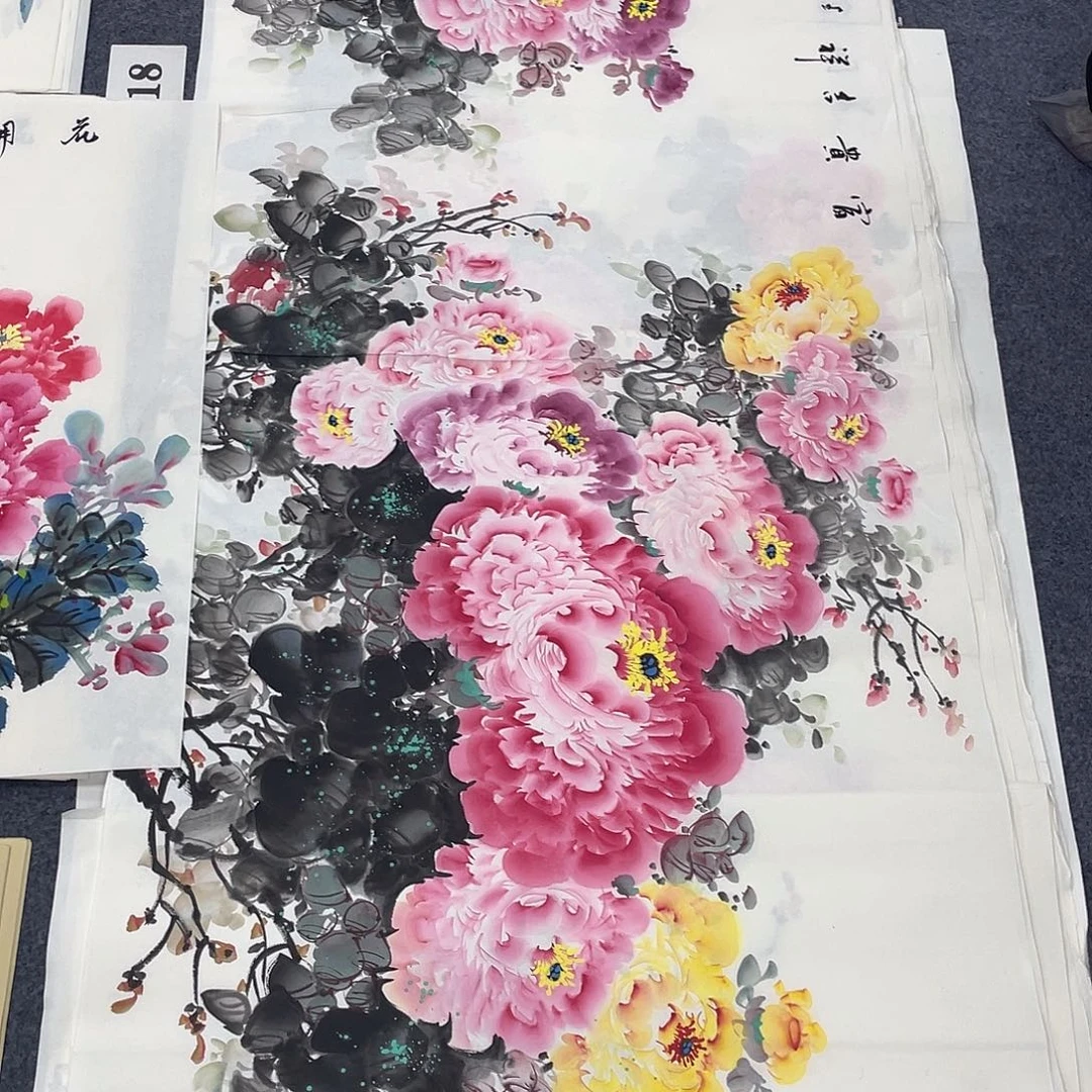 国画作品小姐姐放漏…