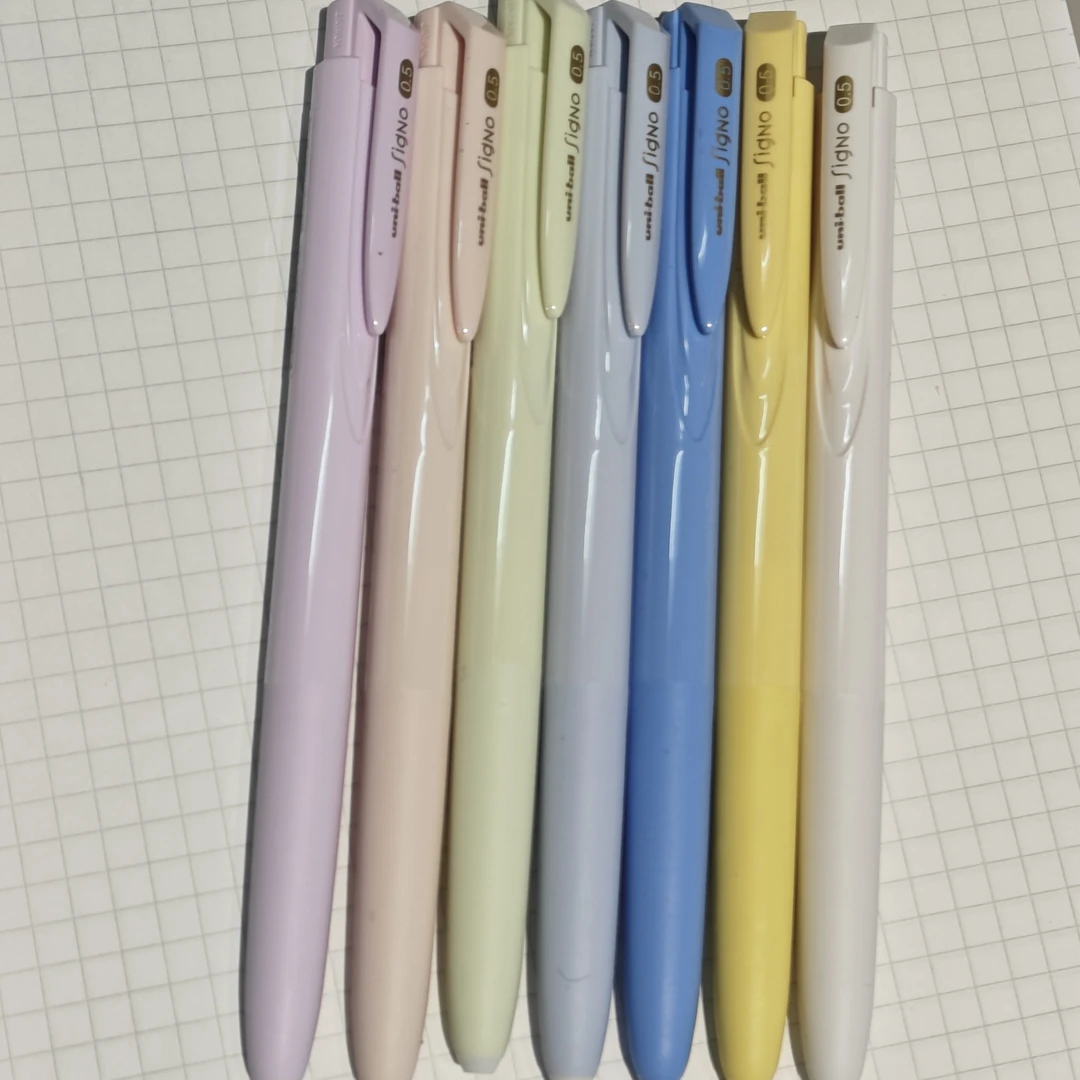 【7支】OAE 155新色紫色按动中性笔低阻尼顺滑浓墨0.5mm刷题笔