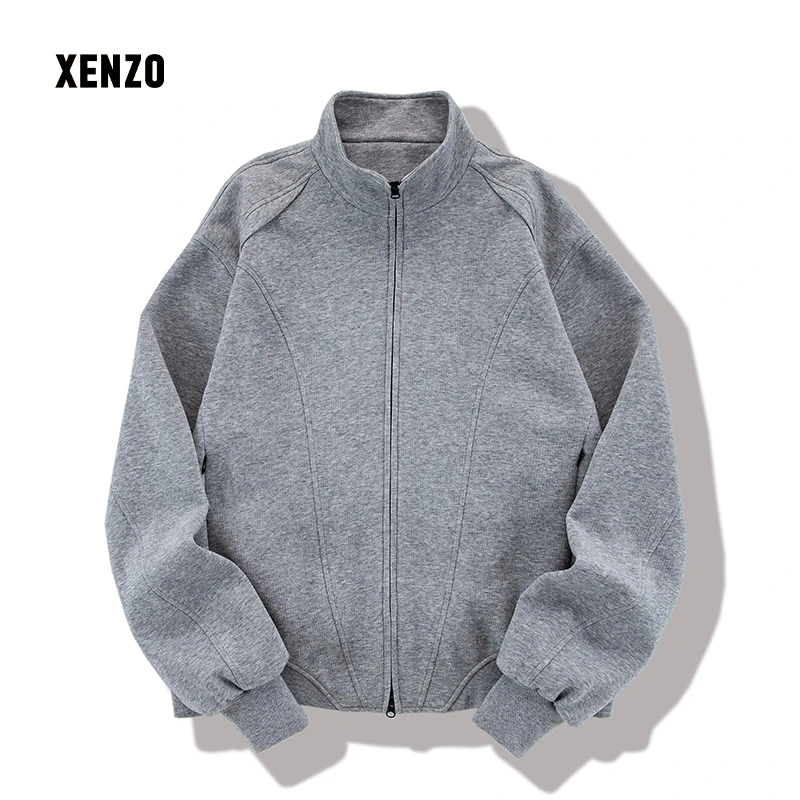 【XENZO】2025秋季新款男女同穿灰色外套