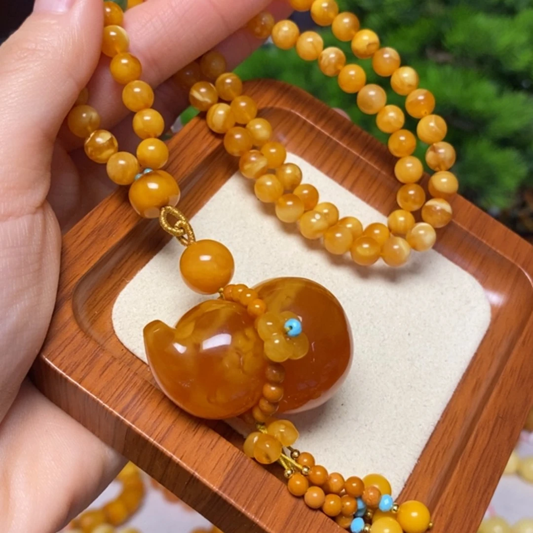 【闪购商品】蜜蜡颈饰未镶嵌项链