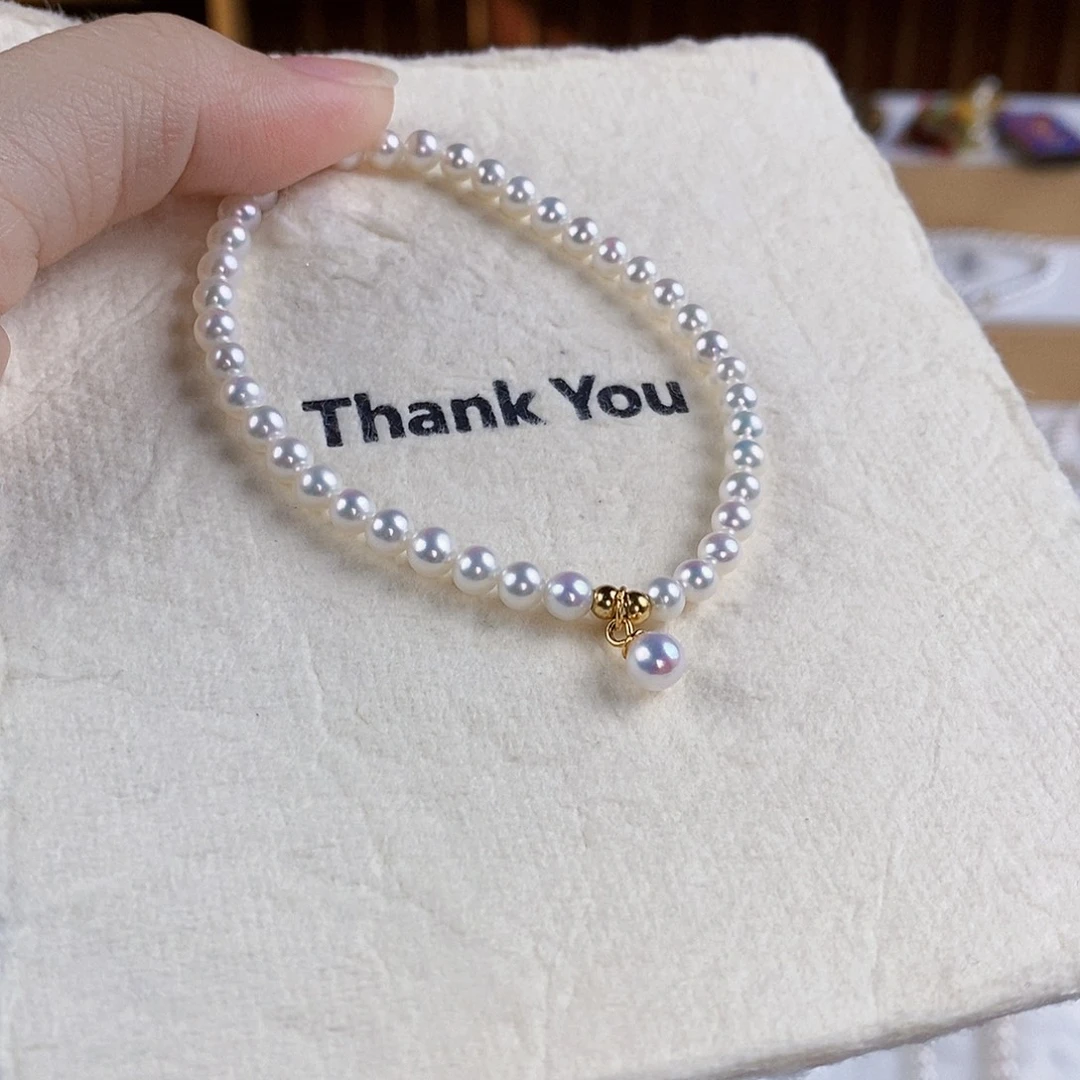 淡水珍珠手绳银S925镶嵌