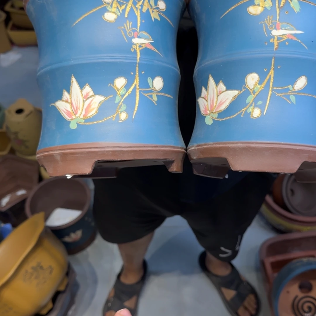 紫砂花盆口径15.18口径