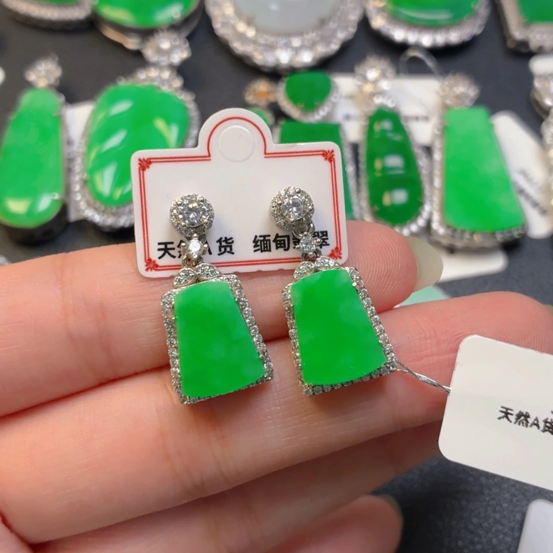 翡翠银S925镶嵌颈饰