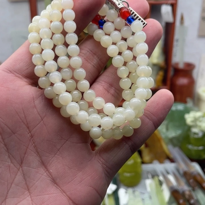 岫玉未镶嵌四大名玉手串