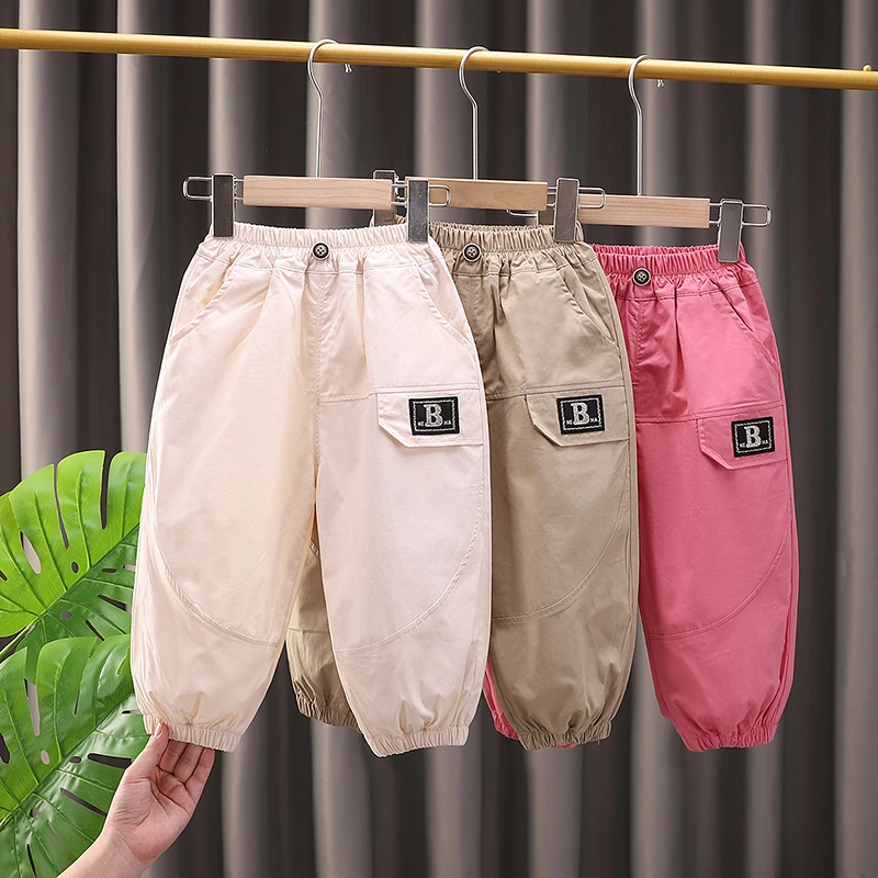 男童裤子夏季薄款2025新款儿童男孩童装夏款小童男宝宝防蚊裤长裤