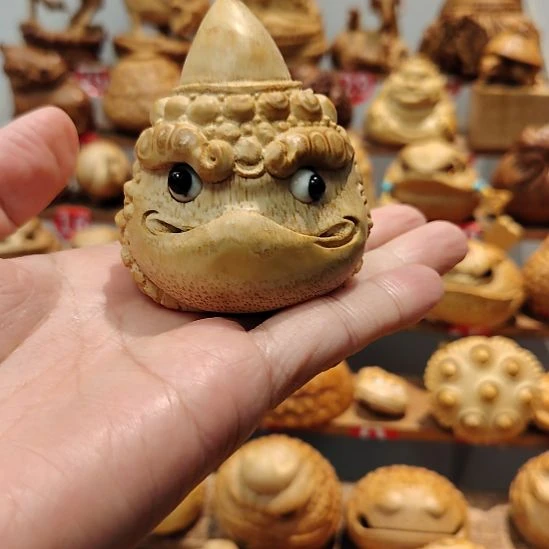 陶瓷竹根雕独角金蟾