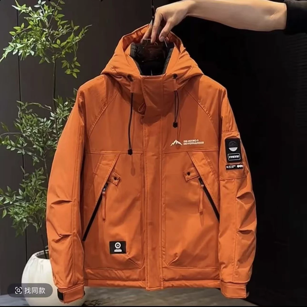 秋冬新款户外连帽加厚防寒服2511
