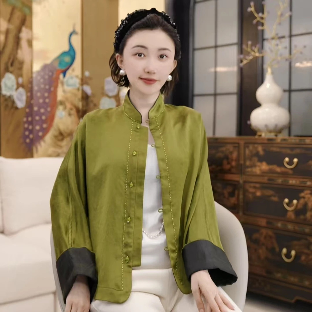 Betty Bairn【延禧 · 香云纱】新中式桑蚕丝外套25B-BW8789