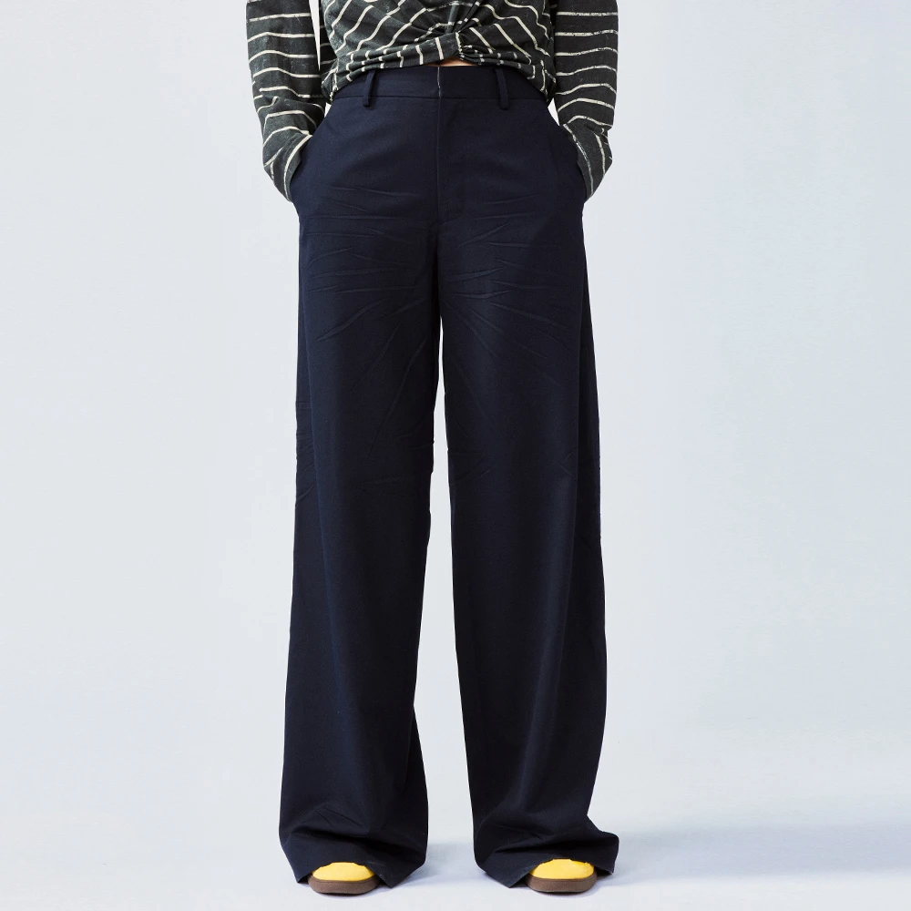 UOOYAA/乌丫2025春季新款「随便穿」压褶学院西裤UY25164K139186