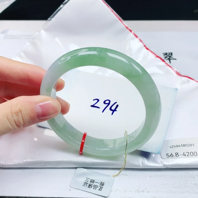 【闪购商品】翡翠手镯未镶嵌缅甸天然a货手镯56+