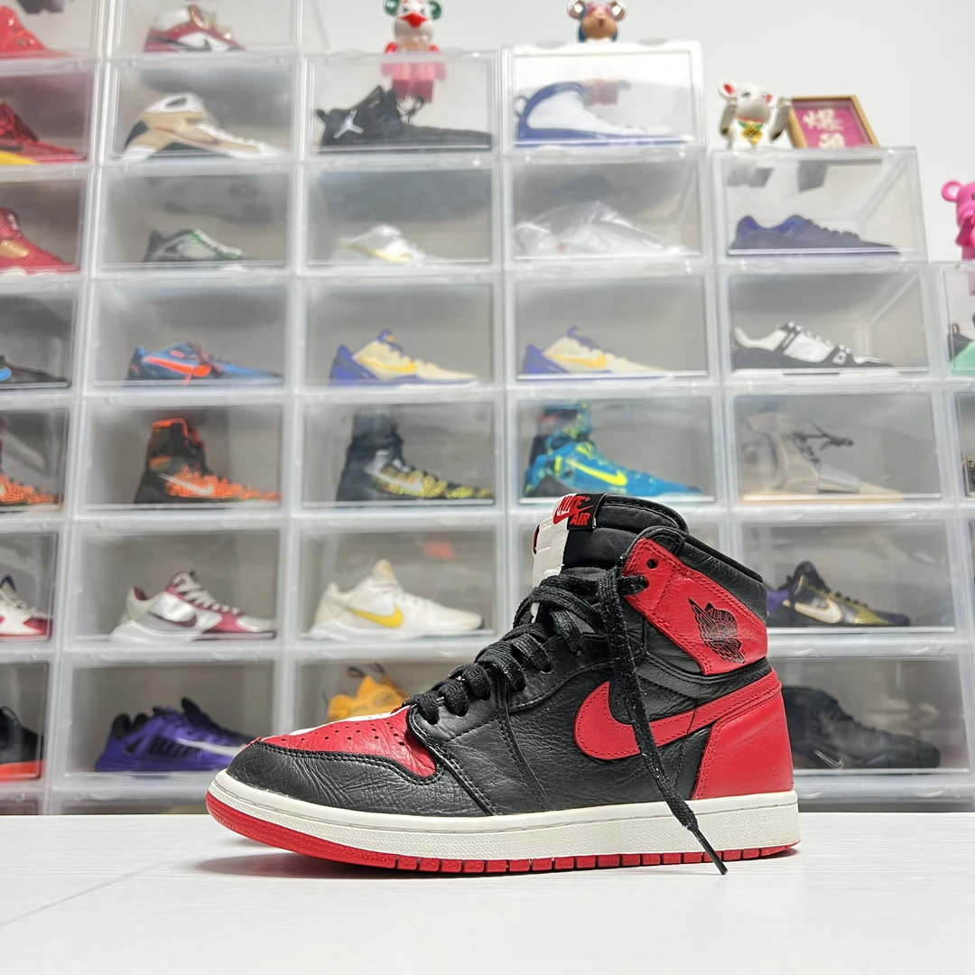 41码/二手球鞋/aj1 黑红阴阳 板鞋 中古 潮鞋