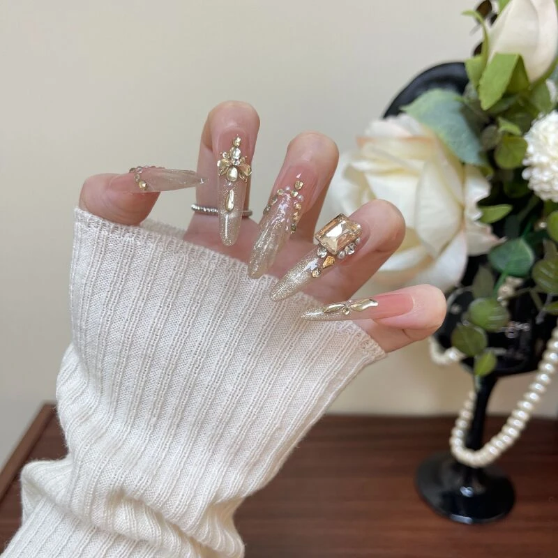 【F25纯手工】Thankokay辛小七纯手工穿戴甲气质轻奢高级感美甲甲