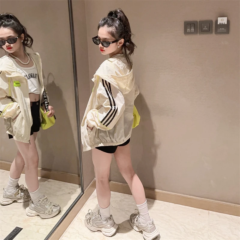 新品巴拉巴拉女童防晒衣夏季薄款儿童2025新款轻薄透气冰丝防晒服