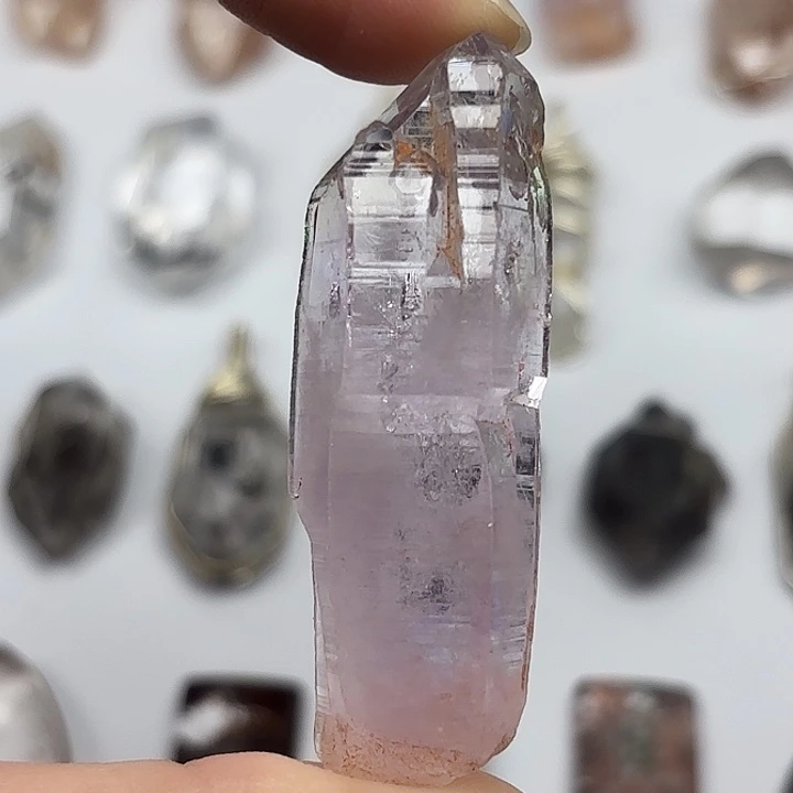 颈饰水晶未镶嵌薰衣草紫闪58mm