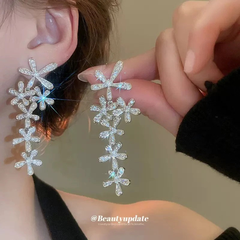 非金属合成锆石耳饰 2477高级轻奢耳饰