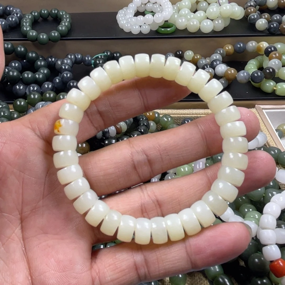 和田玉手串未镶嵌