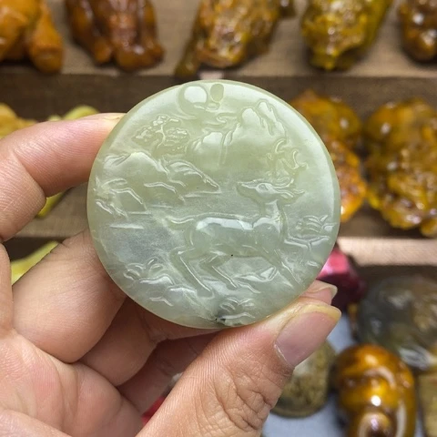蛇纹石玉未镶嵌颈饰42