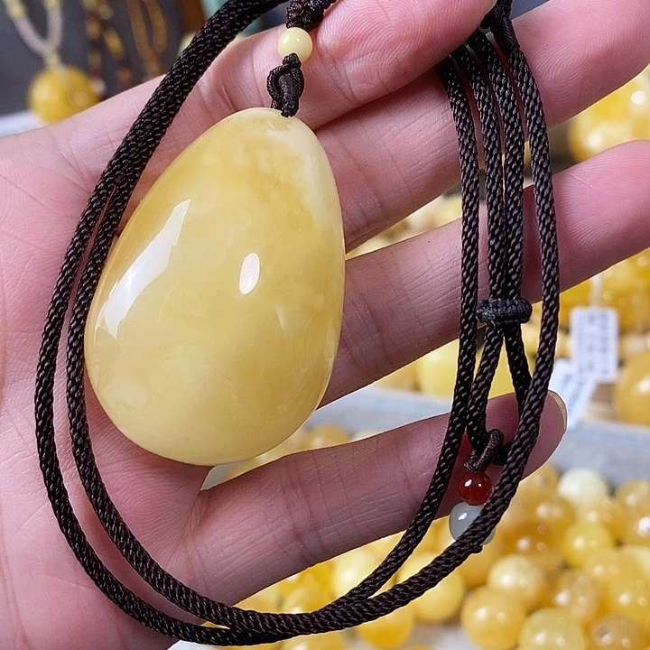 琥珀未镶嵌裸石水滴