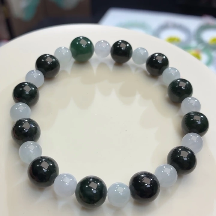 翡翠未镶嵌手链卡9.2福利款