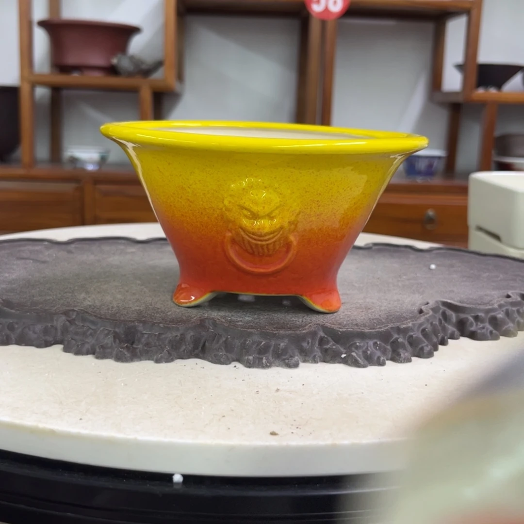 紫砂花盆瑕疵8/16。。。