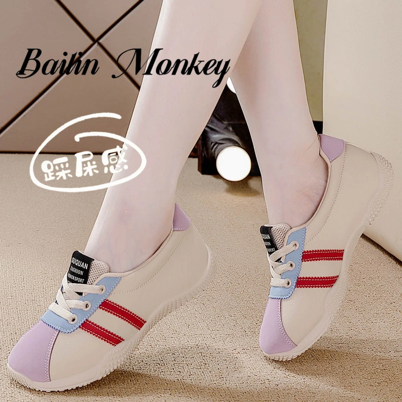 品牌2025春季新款ins韩版小众女鞋休闲时尚潮流跑步板鞋厚底百搭