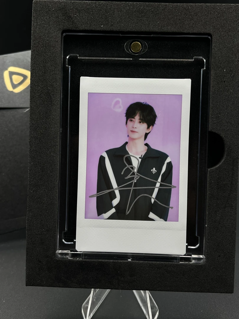 丘比特鹏【敖瑞鹏】三寸正品签名拍立得照片 白边