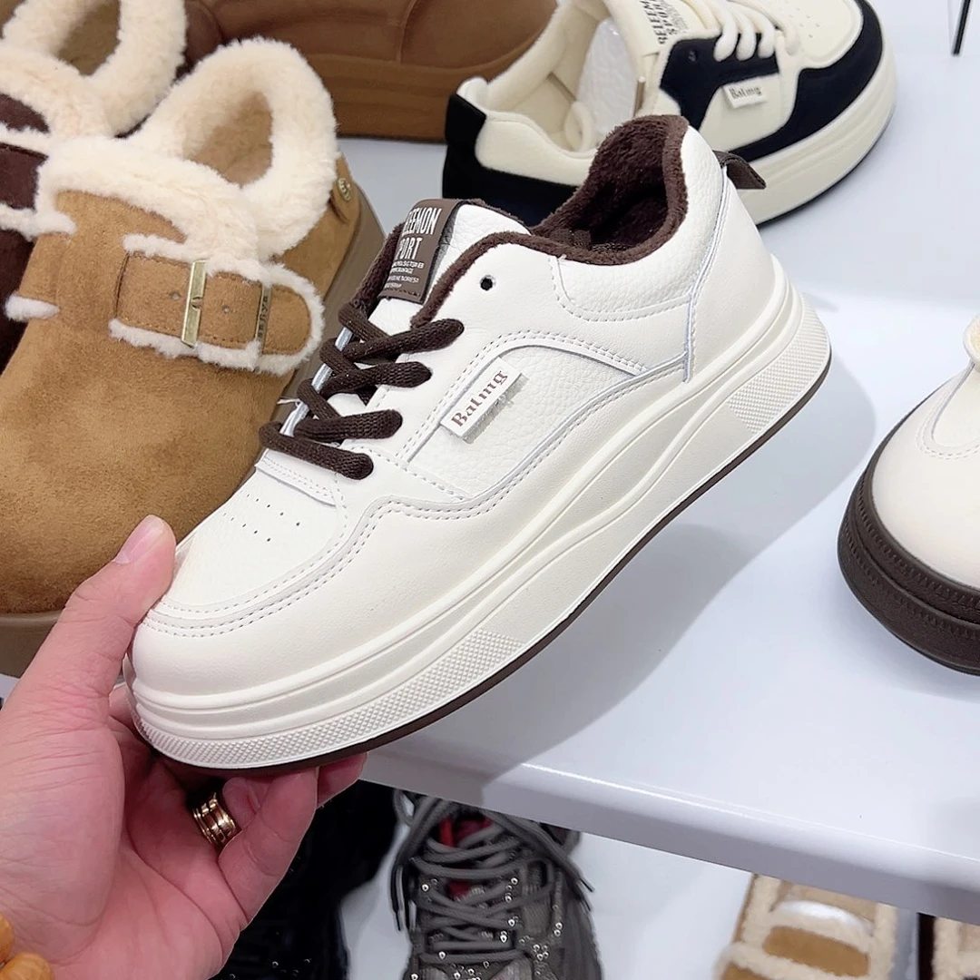 然***也小白鞋7521棕色35